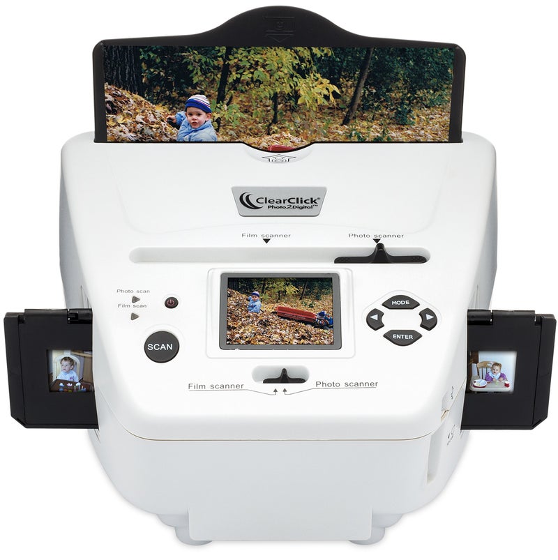 ClearClick Digital Photo, Slide, and Film Scanner With 4 GB Memory Card & Editing Software - Image 1