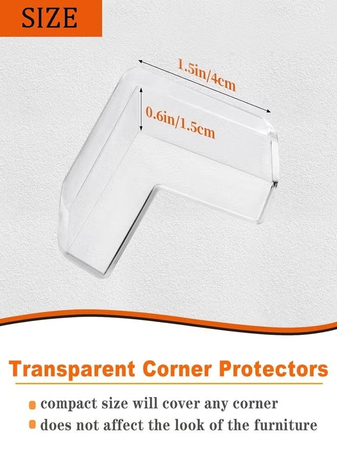 12 PCS Corner Protectors Guards, Baby Table Corners Protectors Furniture Corner Guard, Transparent Corner Guards for Covering Sharp Furniture, Table Edges, Cupboard, Stool Corners and Protection of Children's Safety - Image 2