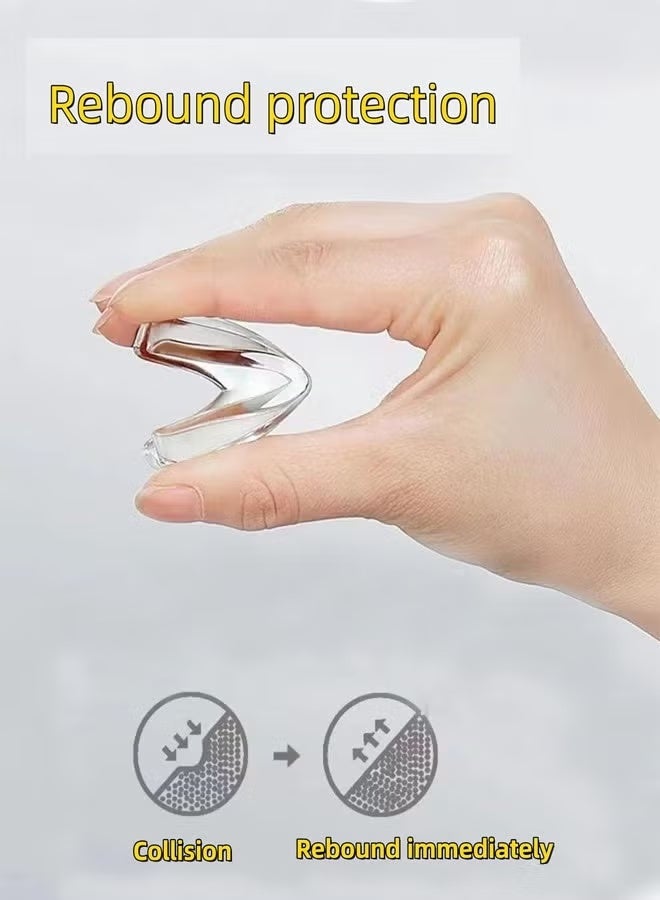 12 PCS Corner Protectors Guards, Baby Table Corners Protectors Furniture Corner Guard, Transparent Corner Guards for Covering Sharp Furniture, Table Edges, Cupboard, Stool Corners and Protection of Children's Safety - Image 4