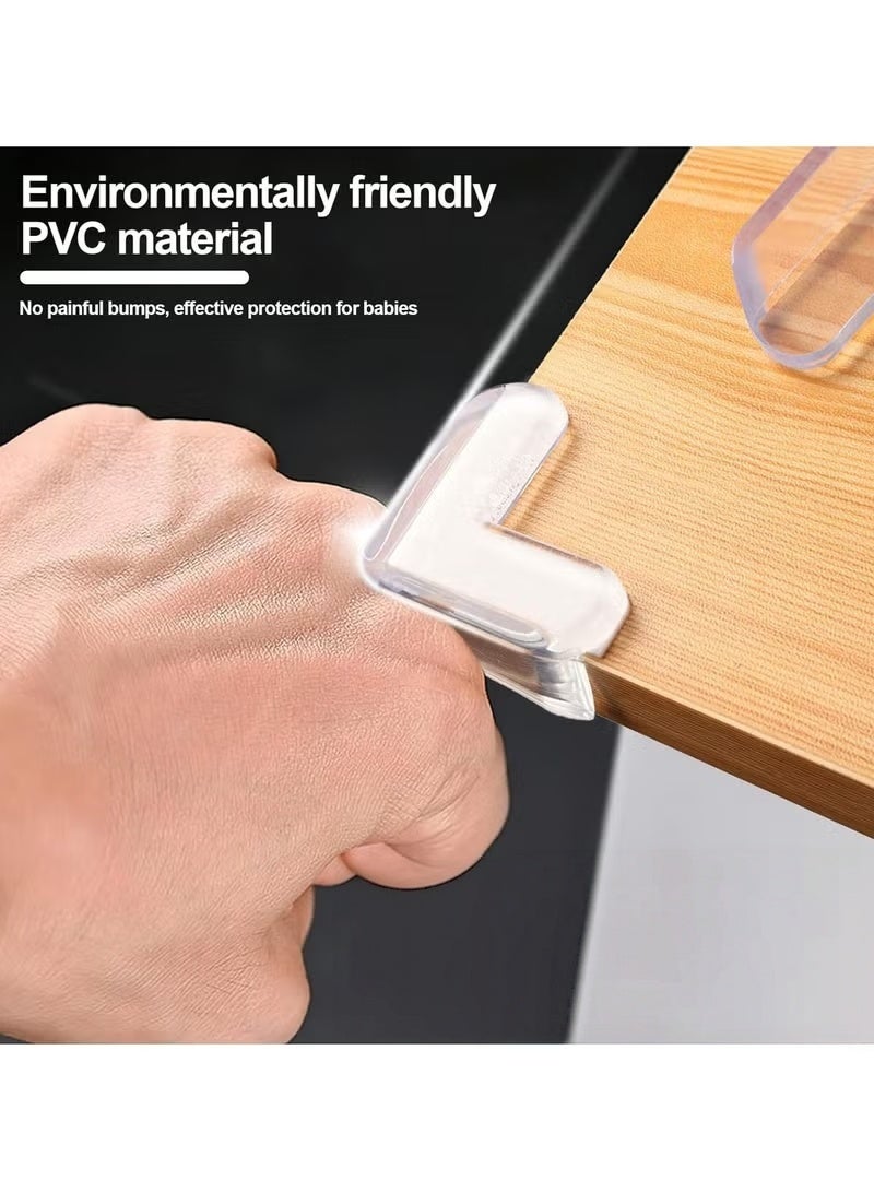 12 PCS Corner Protectors Guards, Baby Table Corners Protectors Furniture Corner Guard, Transparent Corner Guards for Covering Sharp Furniture, Table Edges, Cupboard, Stool Corners and Protection of Children's Safety - Image 5