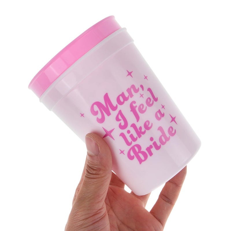 Zerodeko 12oz 12pcs Unbreakable Plastic Party Cups Pink White - Image 5