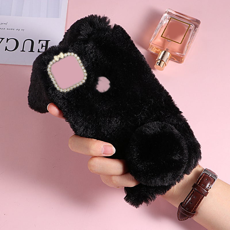 2pcs Chic Phone Shell Plush Shape Phone Protector Compatible for Pixel 4a 5G - Image 4