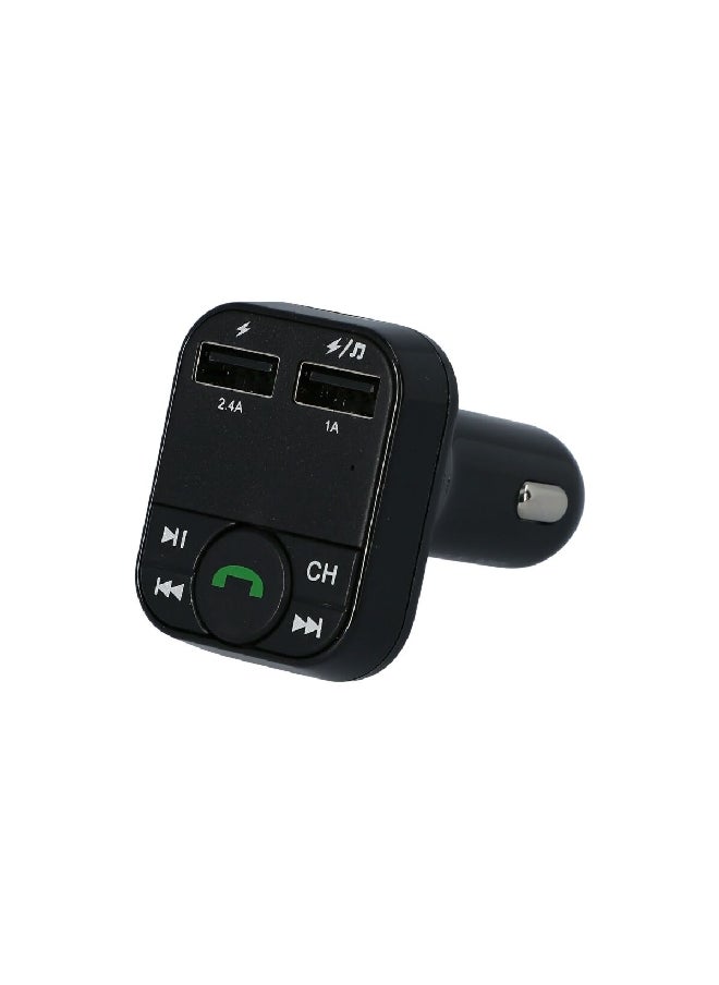 WAGAN Durable ABS Plastic Bluetooth Hands-Free FM Transmitter Black 4.6 x 7.6 x 15.2 cm 2036  - Image 5