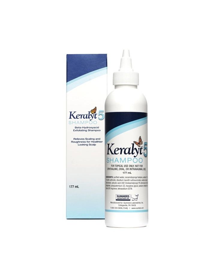 keralyt - 5 Anti-Dandruff Shampoo - Max Strength 5% Salicylic Acid Scalp Build-Up Clearing - Promotes Relief from Dandruff, Psoriasis, Seborrheic Dermatitis, Dryness, and Itchiness - Image 1