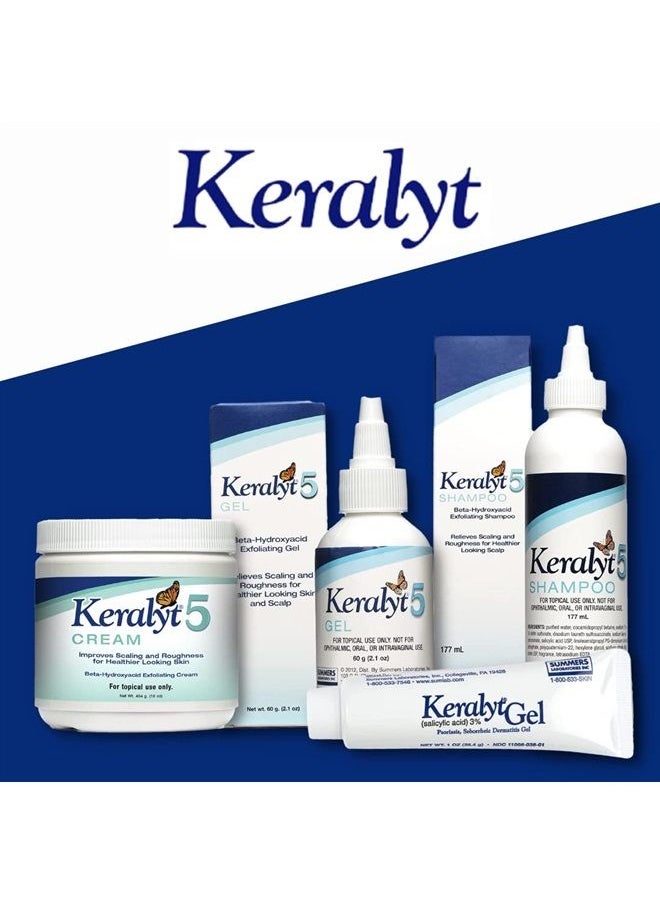 keralyt - 5 Anti-Dandruff Shampoo - Max Strength 5% Salicylic Acid Scalp Build-Up Clearing - Promotes Relief from Dandruff, Psoriasis, Seborrheic Dermatitis, Dryness, and Itchiness - Image 1
