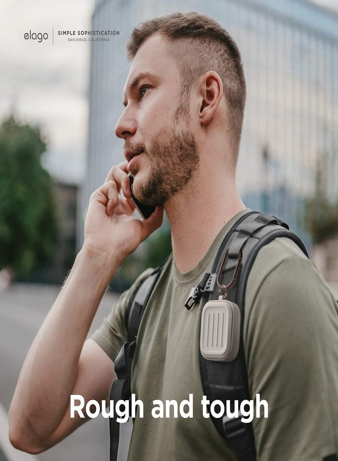 elago Armor Case Compatible with AirPods 3 Case Cover - Karabiner Included, Supports Wireless Charging, Shock Resistant, Easily Cleaned, Full Protection (Stone) - Image 3