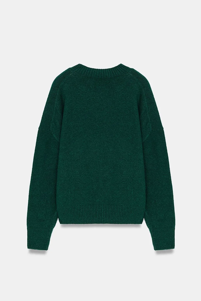 Dilvin Forest Green DILVIN Women's Knit Sweater for Women | Best Price UAE