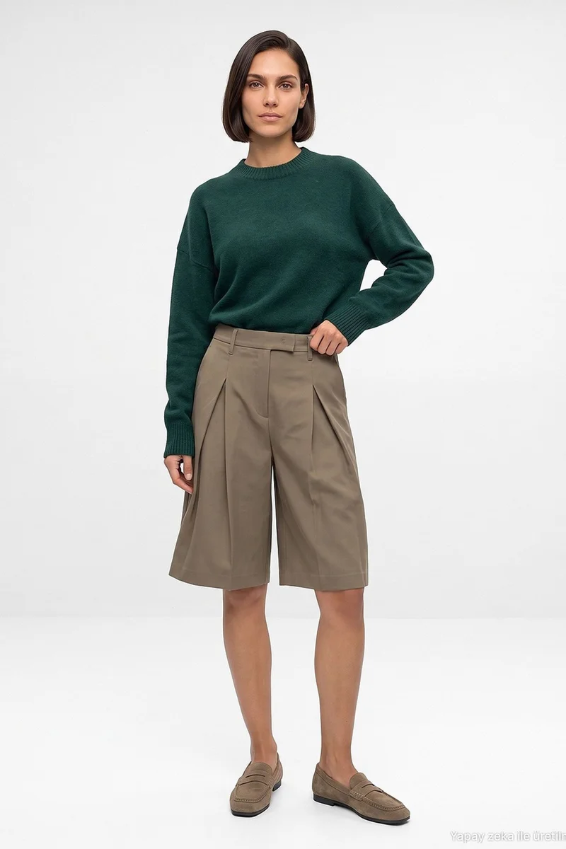 Dilvin Forest Green DILVIN Women's Knit Sweater for Women | Best Price UAE