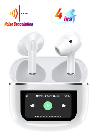 Soundtec Wonder TWS ANC Earphone – Bluetooth V5.4, Active Noise Cancellation, Smart Touch Screen Case, Remote Camera Shutter, Built-in Flashlight, Lightweight & Compact Design – White - pzsku/ZD830BABB8F9212024E73Z/45/1750932079/21626424-69dc-441a-be50-49874905a42d