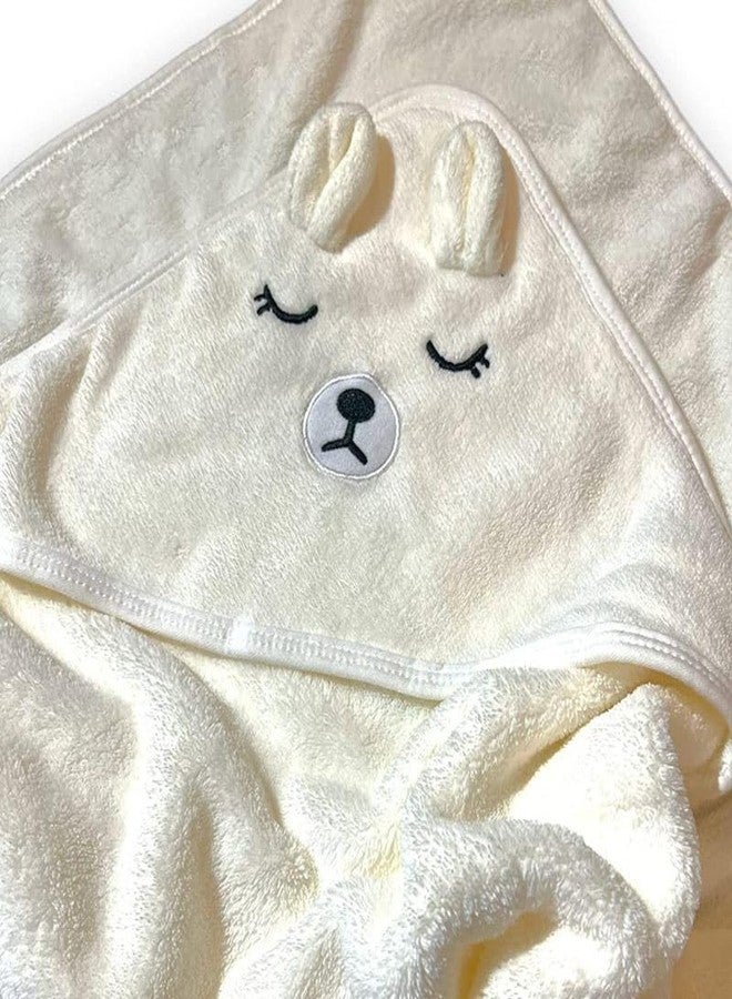Baby Bath Towel, Bear Hooded Bath Towel, Soft Poncho Cape Shower Towel for Boy and Girl, Natural Newborn Bathrobe Blanket for Infant and Toddler, Ultra Absorbent - Image 2