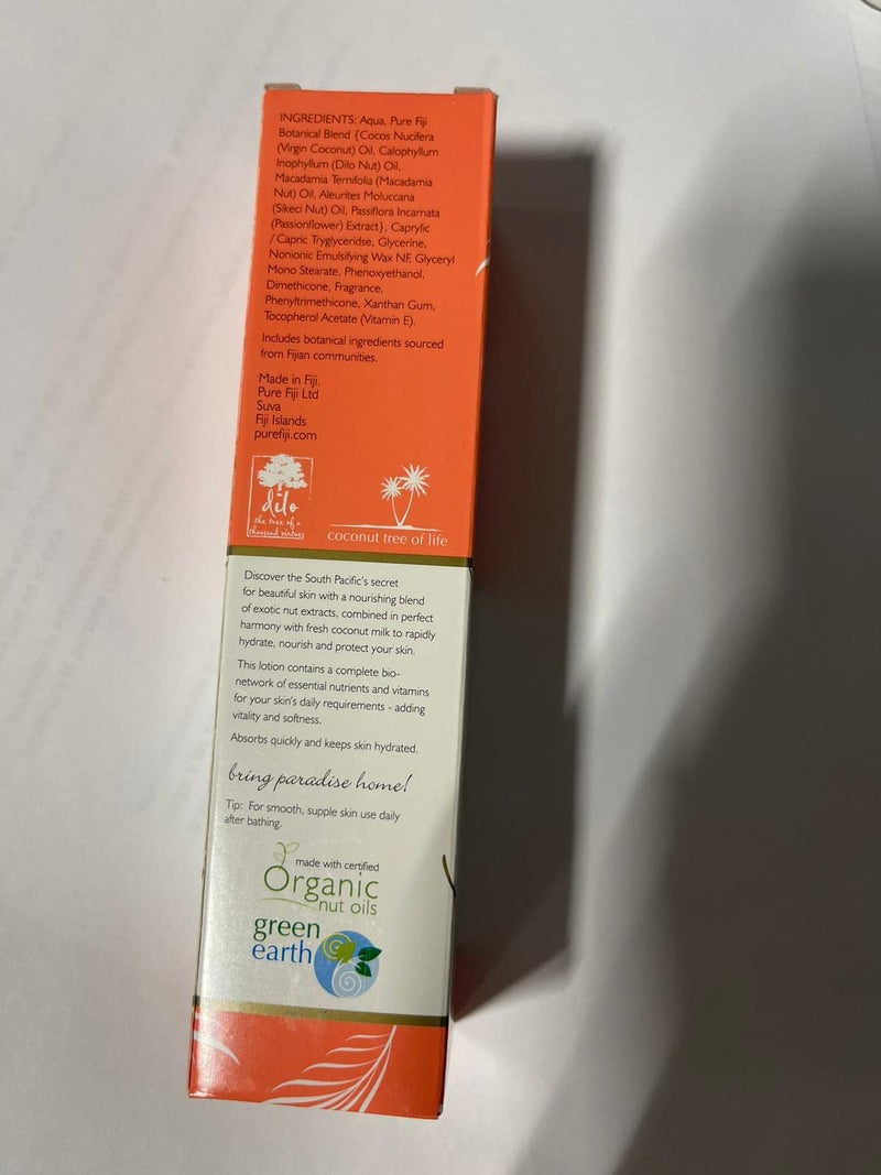 Pure Fiji لوشن الجسم بيور فيجي - لوشن مرطب للبشرة الجافة مع حليب جوز الهند وفيتامين E، لوشن عضوي للنساء والرجال، برائحة زهر البرتقال، 3 أونصات - Image 3