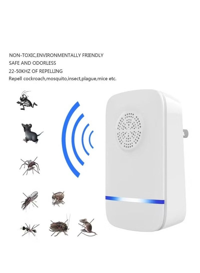 كيلا طارد الناموس قاتل البعوض قاتل الناموس طارد الآفات بالموجات فوق الصوتية، طارد قوي للفئران، مثالي لمكافحة الآفات - مثالي للفئران والجرذان والبعوض والصراصير والعث والنمل - Image 2