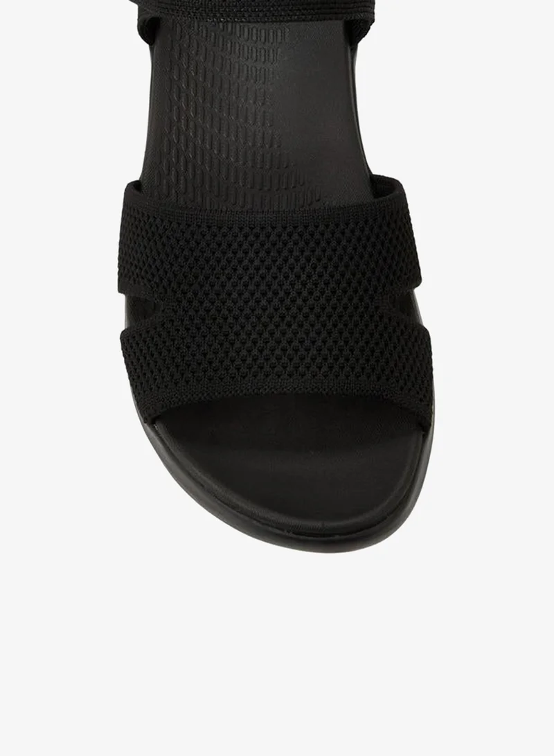 Le Confort BLACK Women Hook & Loop Strap Sandals for Women | Best Price UAE