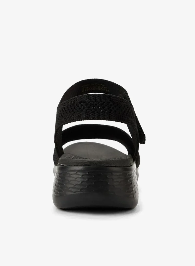 Le Confort BLACK Women Hook & Loop Strap Sandals for Women | Best Price UAE