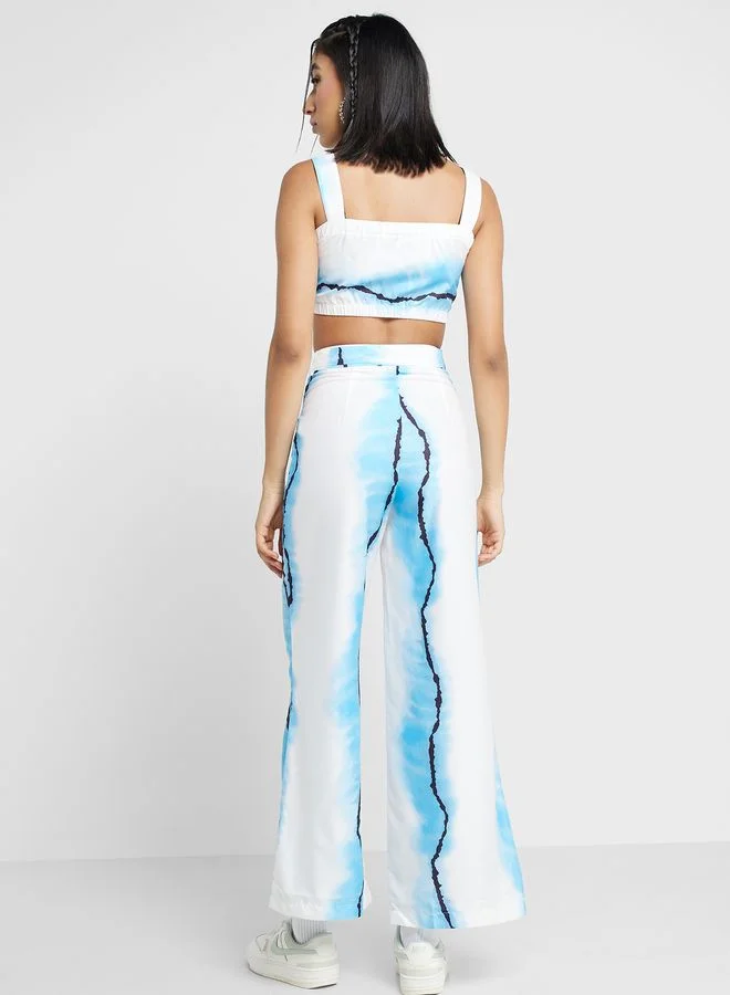 Ginger Printed Casual Pant Set