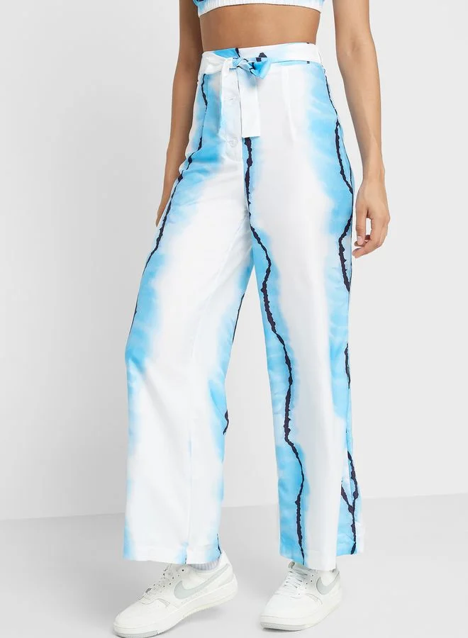Ginger Printed Casual Pant Set