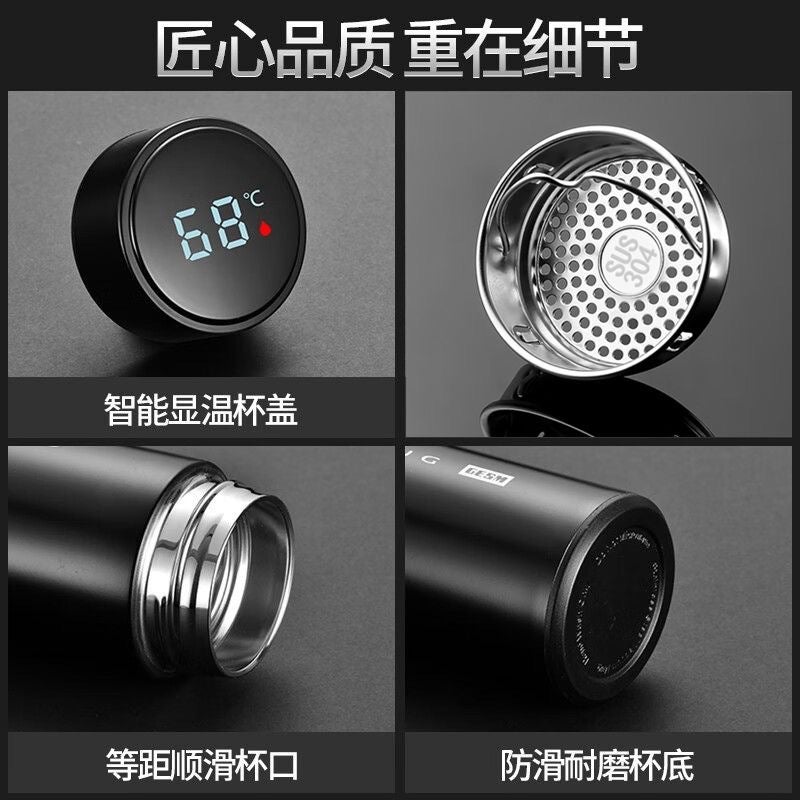 Wholesale stainless steel vacuum cup intelligent temperature measuring cup temperature display business straight Cup gift Cup LOGO printing - Image 5
