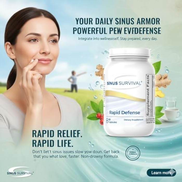Rapid Defense Advanced Immune & Sinus Support Formula 60 Capsules - Image 2