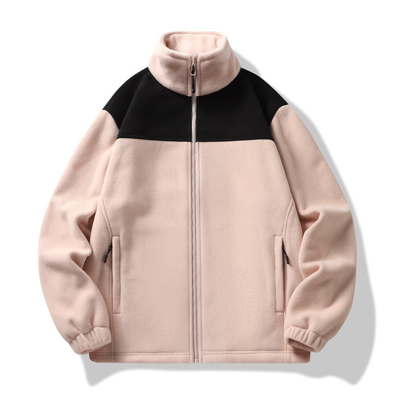 1990 Fleece Jacket Fleece-Lined Thickened Double-Sided Polar Fleece Loose Jacket Jacket Liner Fashion Brand Men And Women Couple Style - Image 5