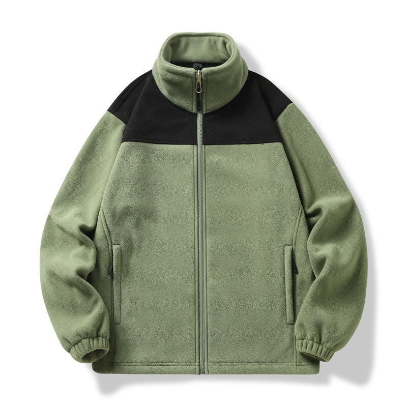 1990 Fleece Jacket Fleece-Lined Thickened Double-Sided Polar Fleece Loose Jacket Jacket Liner Fashion Brand Men And Women Couple Style - Image 1