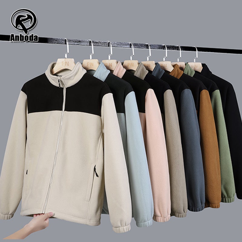1990 Fleece Jacket Fleece-Lined Thickened Double-Sided Polar Fleece Loose Jacket Jacket Liner Fashion Brand Men And Women Couple Style - Image 2