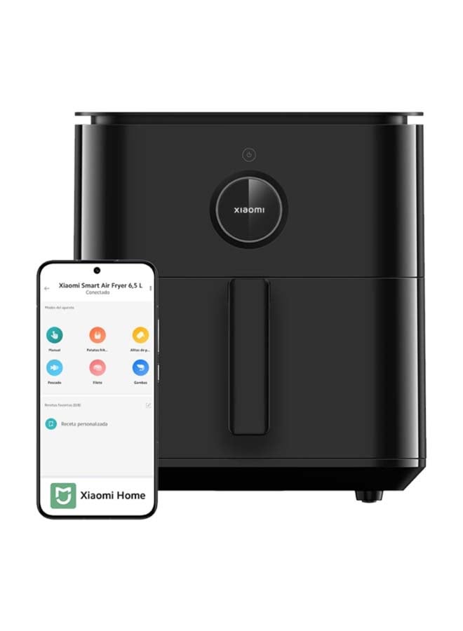 Xiaomi Smart Air Fryer 6.5L 1800W – Large-Capacity, High-Power Fryer with 360° Convection Heating, Smart App Control, Multi-Mode Cooking, and Automatic Warming for Healthy & Effortless Meal Preparation 6.5 L 1800 W BHR8098EN Black - Image 2