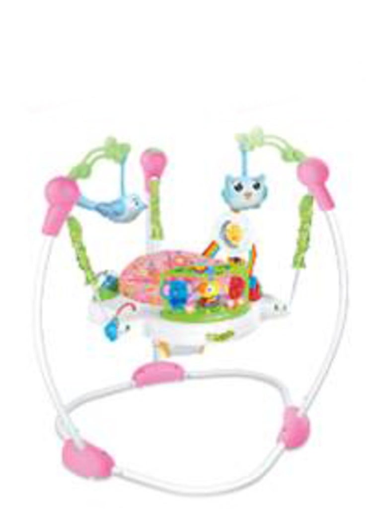 FULL JOY - Baby Activity Jumper Bouncer, Infant Activity Center With Music, Lights And Sounds - 3 Adjustable Heights, 360° Rotation - Image 1