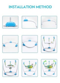 FULL JOY Baby Activity Jumper Bouncer, Infant Activity Center With Music, Lights And Sounds - 3 Adjustable Heights, 360° Rotation  - Image 3