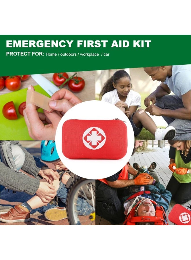 SolidX Emergency First Aid Kit Bag – Compact Survival Medical Set with Bandages, Alcohol Pads, Ice Pack, Tweezers & Scissors – for Home, Car, Travel & Outdoor Use - Image 4