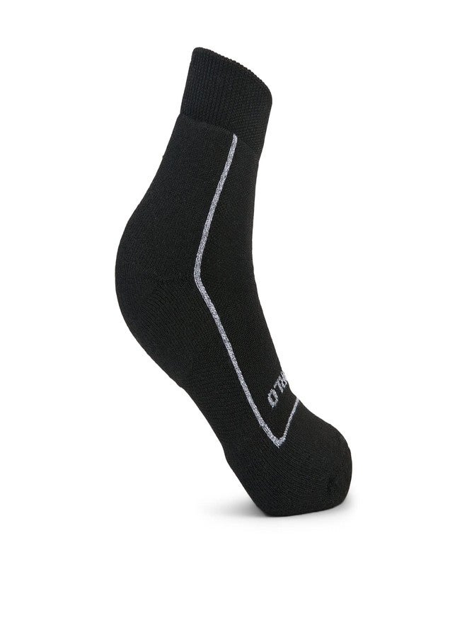 Thorlos, Unisex, Pickleball Light Cushion Ankle, Black, X-Large