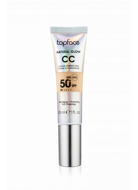 Natural Glow CC Color Correcting Cream & Concealer  50+ SPF