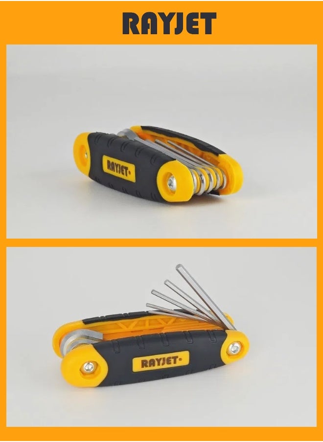 8 PCS Folding Hex Key, 1.5mm to 8mm