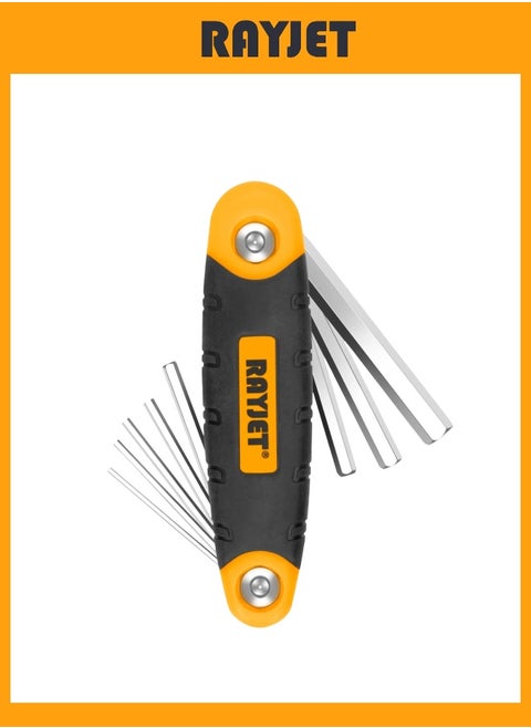 8 PCS Folding Hex Key, 1.5mm to 8mm