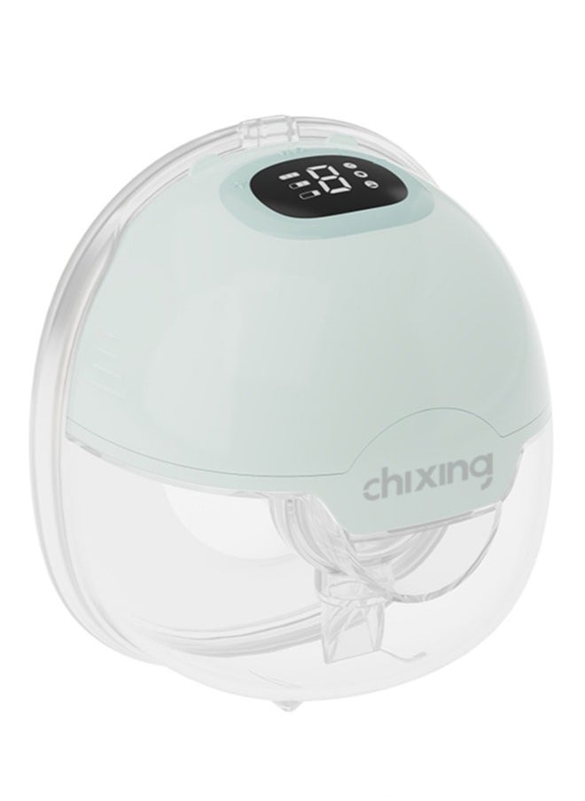 chixing - مضخة تغذية كهربائية يمكن ارتداؤها بدون استخدام اليدين مع 3 أوضاع و9 مستويات، مضخة محمولة لاسلكية مع شاشة LCD، هادئة وسرية - Image 1