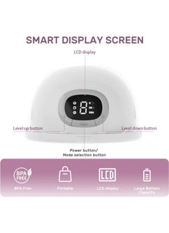 Chixing Electric Wearable Breast Pump, Portable Hands-Free Pump, 3 Modes & 9 Levels Memory Function, Rechargeable Milk Extractor with Massage & Breastfeeding Modes, Smart LED Display  - Image 4