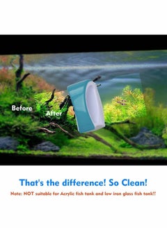 Excefore Fish Tank Brush Magnetic Aquarium Fish Tank Glass Algae Scrapers Glass Cleaner Scrubber Clean Brush Self Floating Brush, Magnetizing, Non-Slip, Scratch-Free  - Image 2