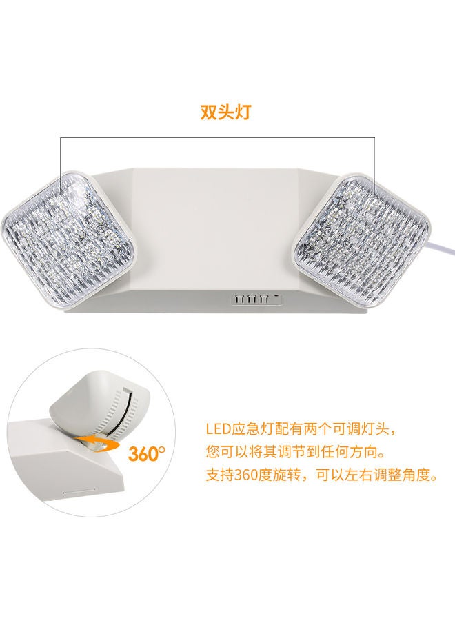 إسكدنيا مصباح LED قابل للتعديل برأسين. أبيض - Image 4