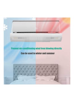 NIBEMINENT Anti Direct Blowing Retractable Air Conditioning Deflector T140 White  - Image 5