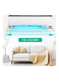 NIBEMINENT Anti Direct Blowing Retractable Air Conditioning Deflector T140 White  - Image 2