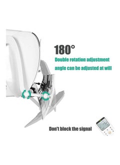 NIBEMINENT Anti Direct Blowing Retractable Air Conditioning Deflector T140 White  - Image 3