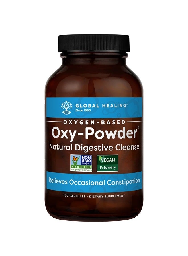 global healing center Global Healing Oxy-Powder Colon Cleanse & Detox Cleanse, Gut Cleanse & Colon Cleanser, Constipation Relief for Adults, Bloating Relief for Women, Oxy-Powder Natural Digestive Cleanse (120 Capsules) - Image 3