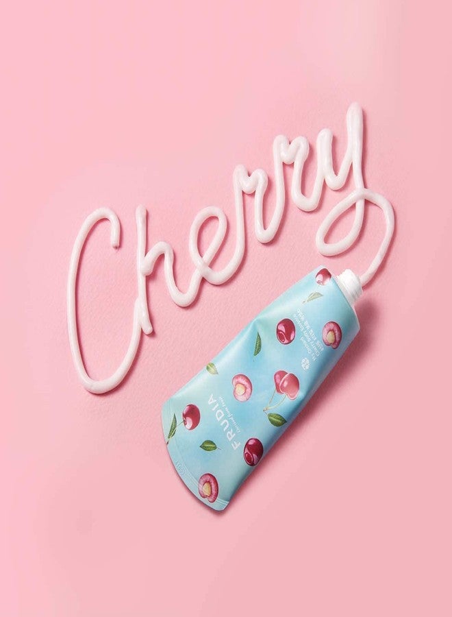 frudia إيسنس الجسم من فوديا ويلكوس - كرز بستاني | مرطب للجسم وكريم للجسم للنساء | منتجات العناية ببشرة الجسم مع زيوت أساسية | لوشن عضوي للجسم وكريم مرطب للبشرة الجافة (6.76 أونصة سائلة)  - Image 3