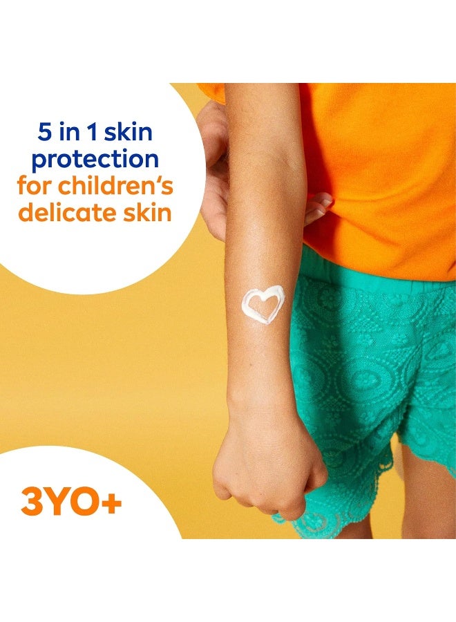 NIVEA SUN Kids Sunscreen Lotion, Protect & Care, SPF 50+, 5in1 Skin Protection, Very High and Immediate UVA & UVB Protection, Extra Water Resistant, 200ml - Image 3