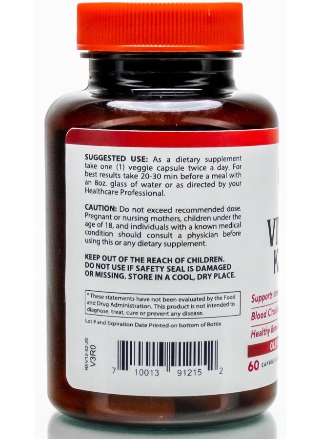 Olympian Labs Vitamin K2 + D3 Capsules for Immune Support - Image 4