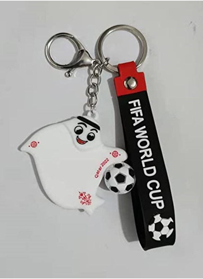 ISank 2022 World Cup mascot La'eeb keychain fan keychain pendant bag pendant football doll  - Image 3