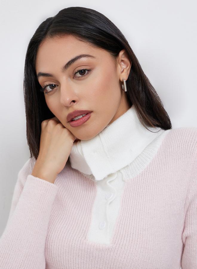 ستايلي فستان ميدي محبوك مضلع - Image 4