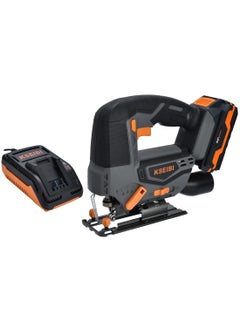 KST 20V-80, 20V Cordless Jigsaw, 80MM, 1 Battery, Brushless jigsaw tool with Variable Speed, LED Light, for Woodworking, cutting wood and metal, Parallel Saw, high-precision cutting.