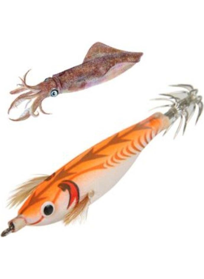 Profisher Profısher Squid Fake 10CM Orange Dressed Phosphorescent Hard Bait  - Image 1