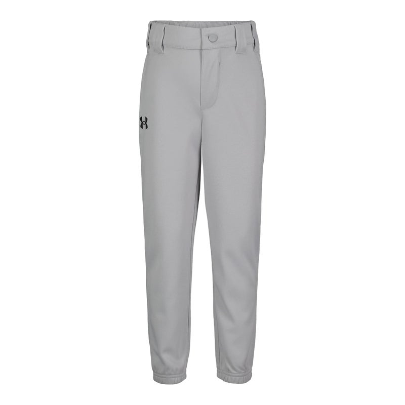 Under Armour Boys' Pre-School UA Baseball Pants 7 Gray - Image 2