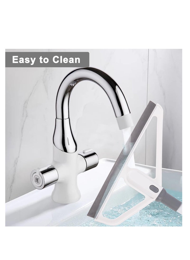 Excefore Rubber Squeegee Broom, Multifunction Magic Broom, Scraping Silicone Broom Sweeper, Silicone Broom for Floor Cleaning, with Mop Clip, for Kitchen Bathroom Shower Tile Marble Window Cleaning (Grey) - Image 2